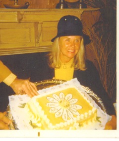 Doris on her birthday in 1973